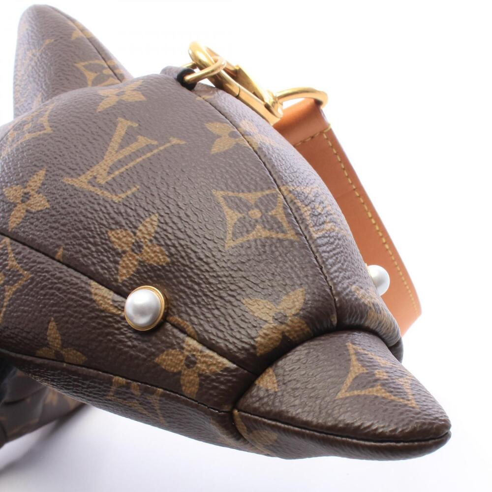 Louis Vuitton Dolphin Bag Monogram Canvas Leather Shoulder Bag Brown - Picture 8 of 8
